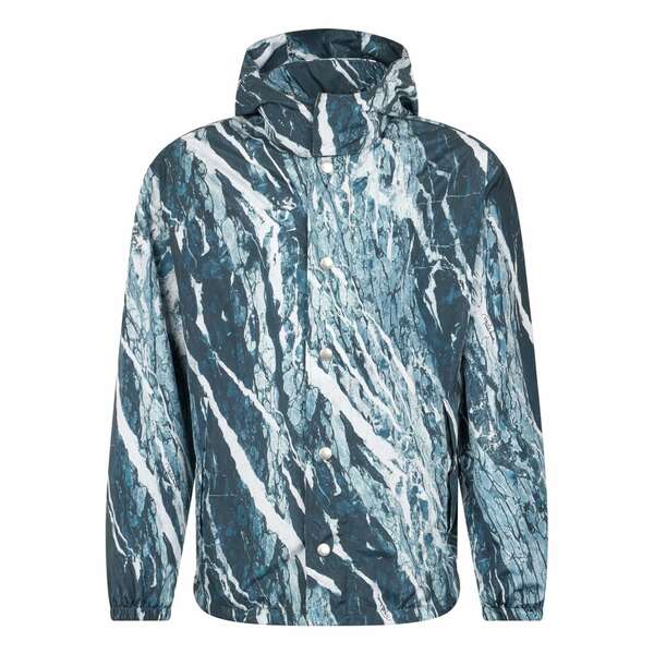 ロベルトカヴァリ メンズ 上衣＆上衣 アウター Marble-print bomber jacket Blue