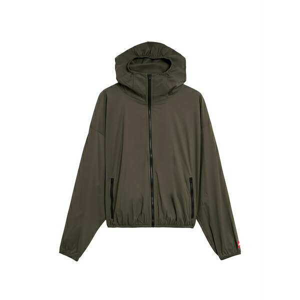 ノースフェイス メンズ ジャケット&ブルゾン アウター Red box packable hooded windbreaker jacket Green|asty