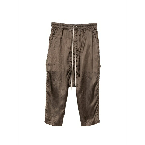 リックオウエンス メンズ カジュアルパンツ ボトムス Drawstring trousers Brown｜asty