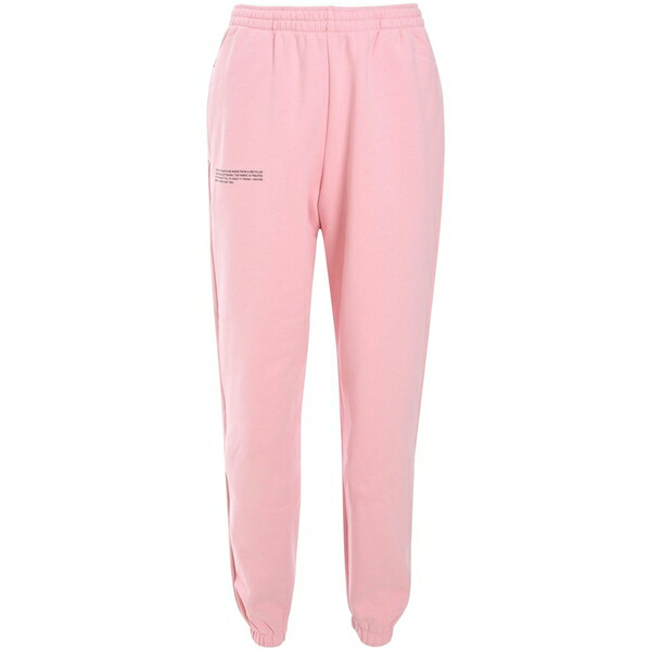 食麺麭ガイア レディース 心地好いズボン下 ボトムス Logo-print track pants Pink