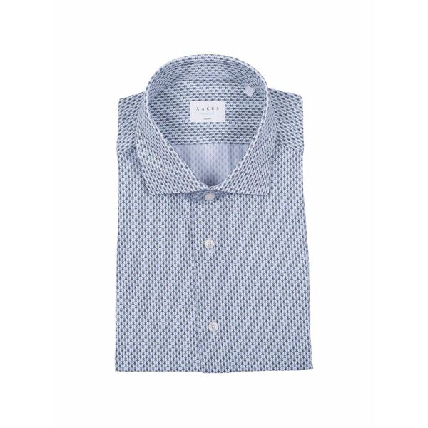 ザカス メンズ シャツ トップス Geometric-print shirt White｜asty