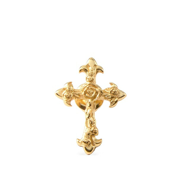 エマニュエレ ビコッキ メンズ ピアス・イヤリング 付属物 Rose cross stud earring Gold