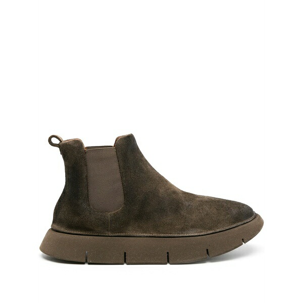 マーシャル  レディース ブーツ シューズ 30粍 intagliata suede chelsea boots Brown