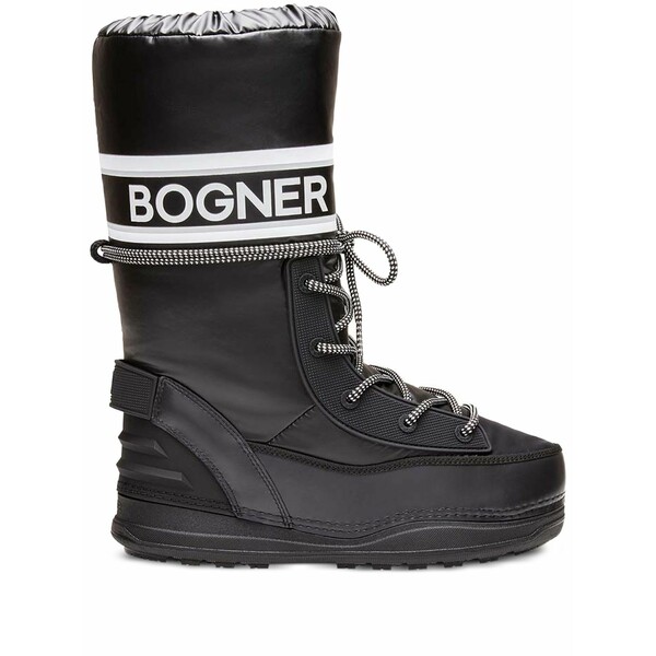 ボグナー レディース ブーツ シューズ Logo lace-up snow boots Black