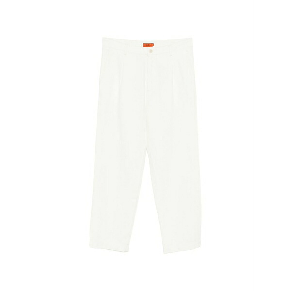 バレナ メンズ 心地好いズボン下 ボトムス Pleated trousers White
