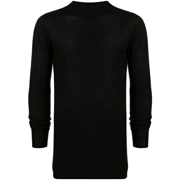 リックオウエンス メンズ 編み物\u0026スウェーター アウター Semi-sheer cashmere jumper Black