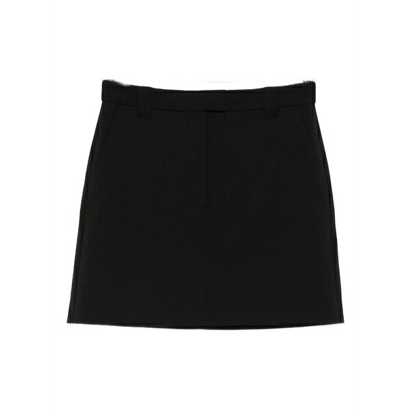 マルコポーロ レディース スカート ボトムス Side-pockets mini skirt Black｜asty
