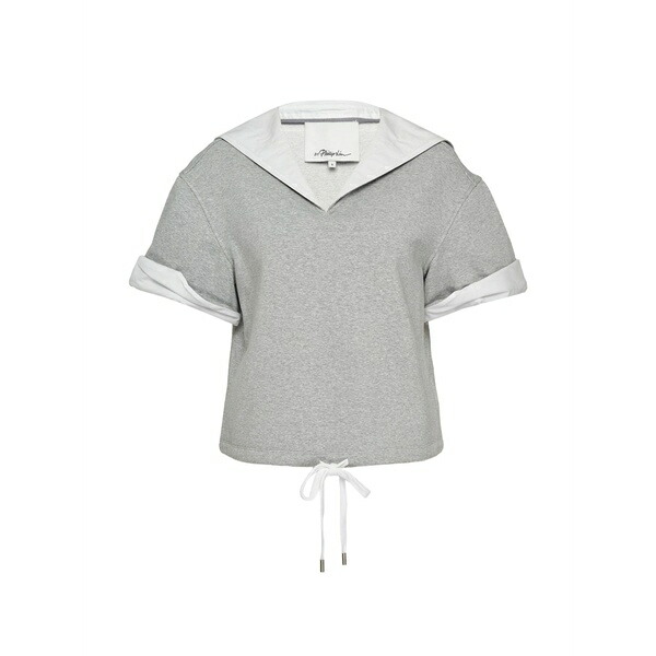 スリーワンフィリップリム レディース プルオーバー トップス Sailor-collar drawstring-detail top Grey