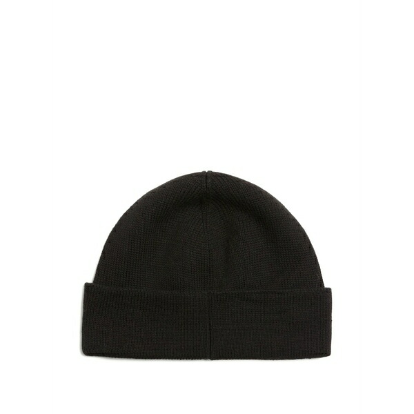 ヴァレンティノ ガラヴァーニ メンズ 帽子 アクセサリー Chez-embroidery beanie Black｜asty