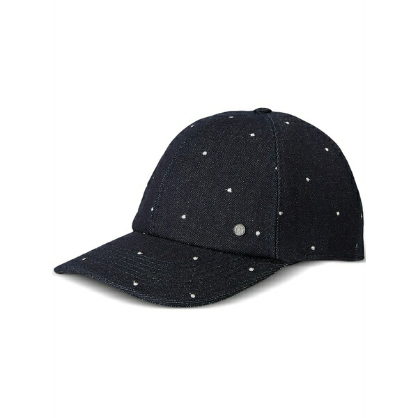 メゾンミッシェル  レディース かぶり笠 添え物 Tiger denim cap  Blue