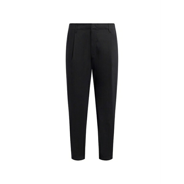 ドンダップ メンズ 心地好いズボン下 ボトムス Pleated trousers Black