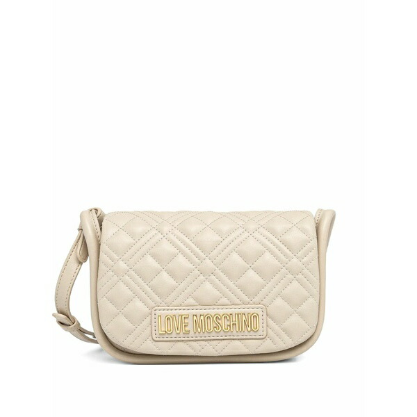 優しいこと モスキーノ レディース ショルダーバッグ 御徒面子 Logo-lettering cross body bag Neutrals