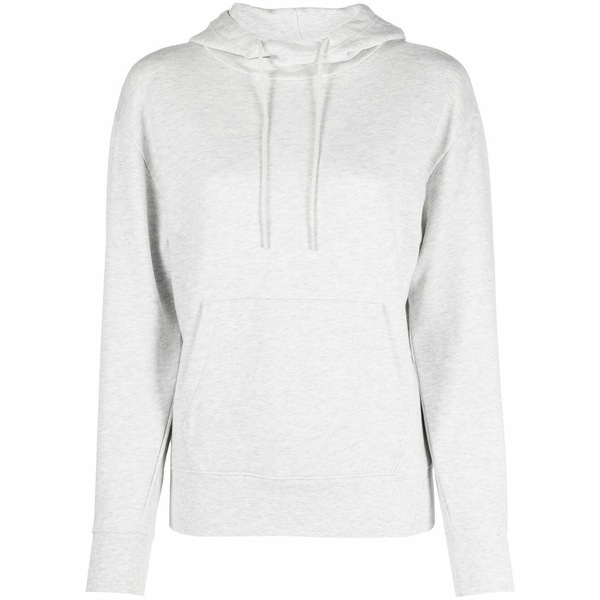 ヴィンス レディース パーカー・スウェットシャツ アウター Drawstring cotton hoodie Grey