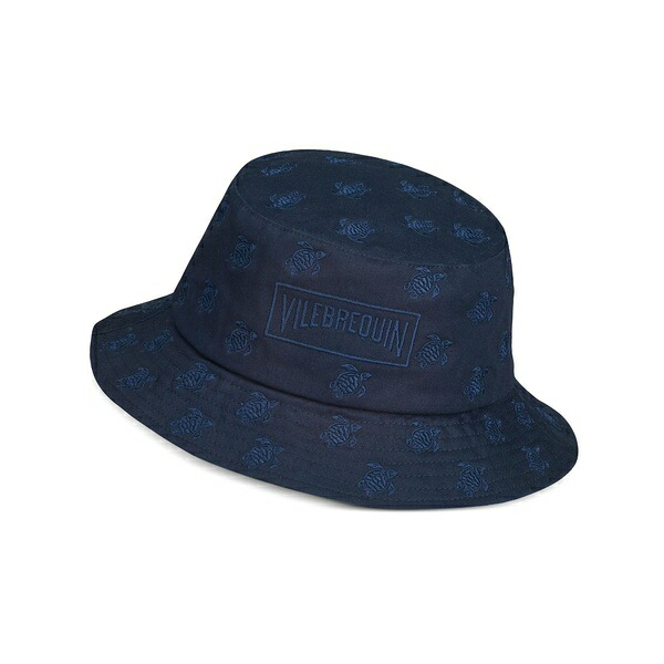 ヴィルブレクイン レディース かぶり笠 付属品 Embroidered-logo cotton bucket hat Blue