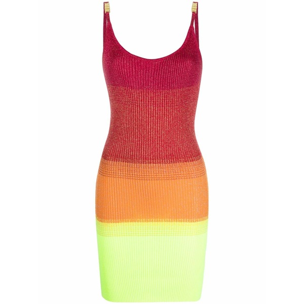 ジーシーディーエス レディース ワンピース トップス Multicoloured sleeveless dress Red｜asty