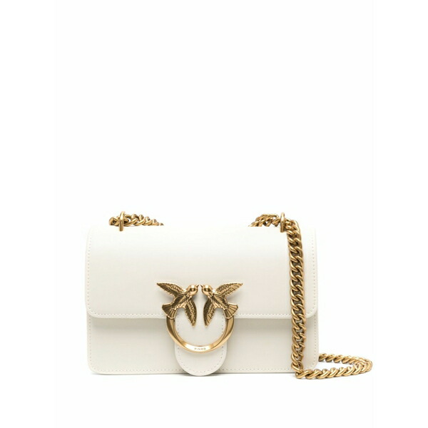 ピンコ レディース ショルダーバッグ 御徒面子 Love one classic leather crossbody bag Neutrals