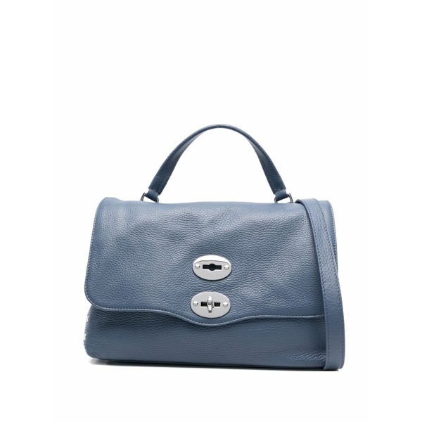 ザネラート レディース トートバッグ バッグ Small postina芒 stud-embellished flap tote bag Blue｜asty