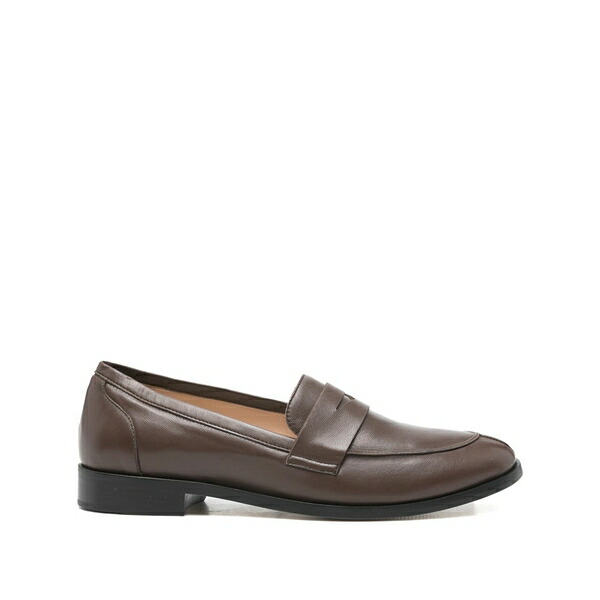パロッシュ レディース スリッポン・ローファー シューズ Leather loafers Brown