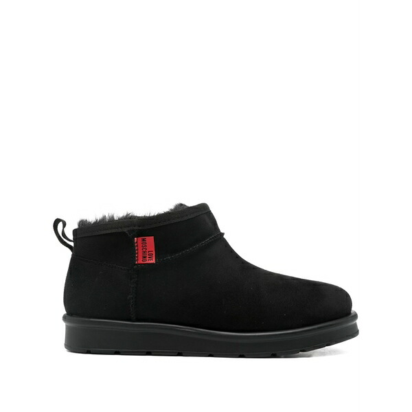 ラブ モスキーノ レディース ブーツ シューズ Pull tab boots Black｜asty