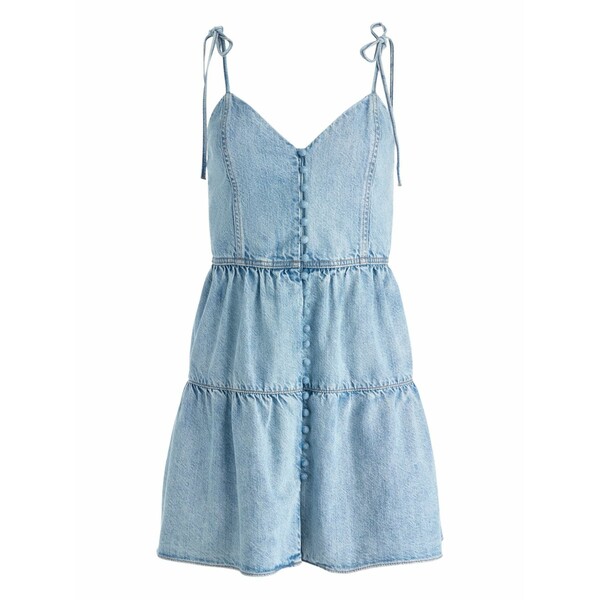 アリス アンド オリビア レディース ワンピース トップス Shanti denim mini dress Blue｜asty