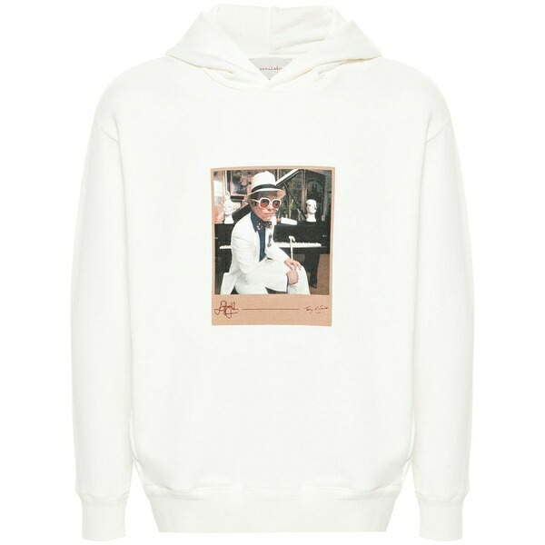 リミタート メンズ パーカー・スウェットシャツ アウター Greatest hits jersey hoodie White｜asty