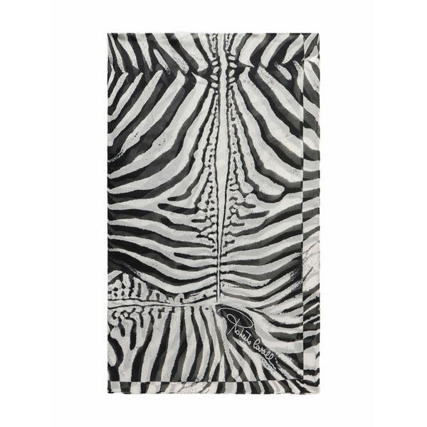 ロベルトカヴァリ レディース えり巻き・袈裟・えり巻き 付属物 Silk scarf  Black