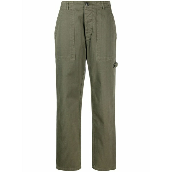 フォルテラ レディース カジュアルパンツ ボトムス Jerry straight-leg cotton trousers Green｜asty