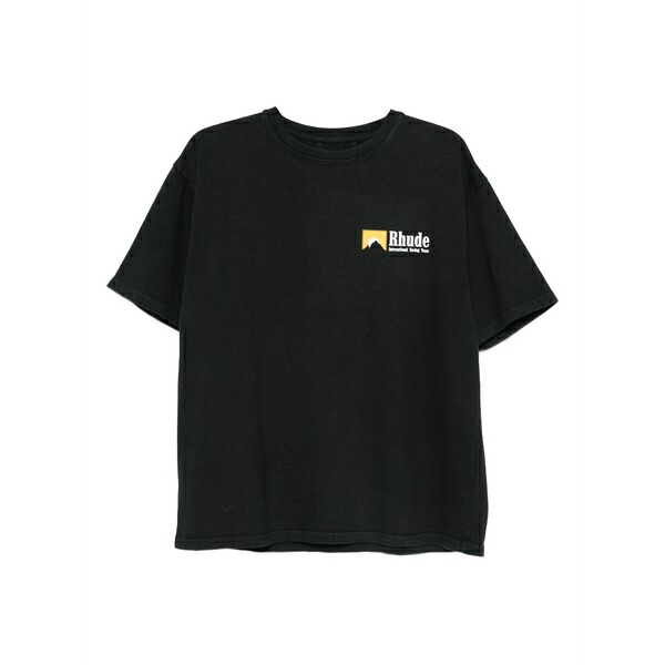 ルード メンズ Tシャツ トップス Logo-print t-shirt Black｜asty 44,280円