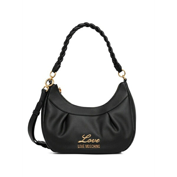 ラブ モスキーノ レディース トートバッグ バッグ Braided-handle tote bag Black|asty