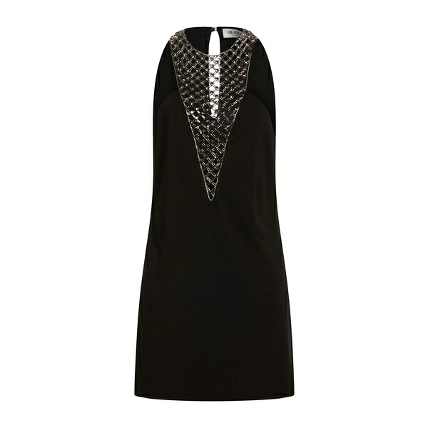 【送料無料】 ジ アティコ レディース ワンピース トップス Mini dresses Black