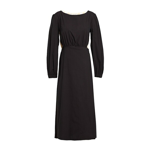 【送料無料】 リビアナコンティ レディース ワンピース トップス Midi dresses Black｜asty