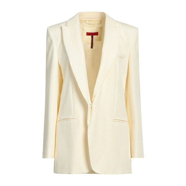 【送料無料】 マックス アンド コー レディース ジャケット＆ブルゾン アウター Blazers White｜asty