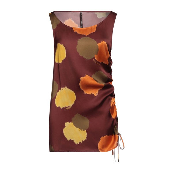【送料無料】 マニラグレース レディース ワンピース トップス Mini dresses Brown|asty