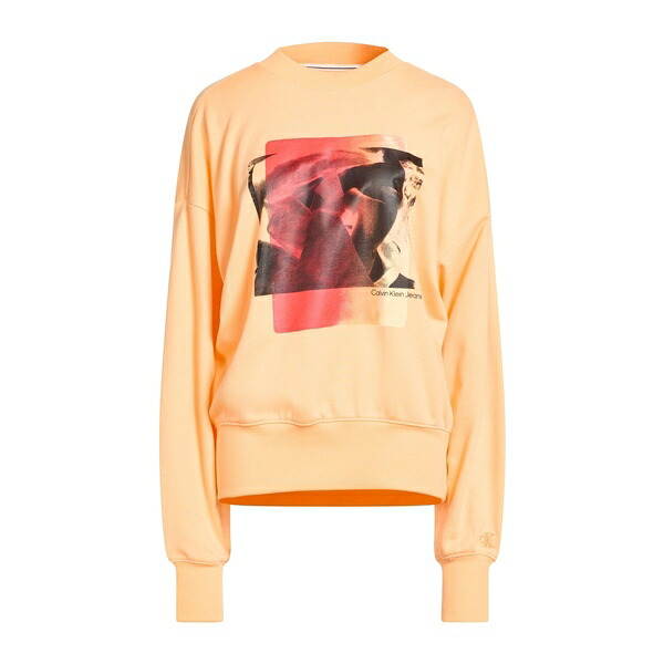 【送料無料】 カルバンクライン レディース パーカー・スウェットシャツ アウター Sweatshirts Orange|asty