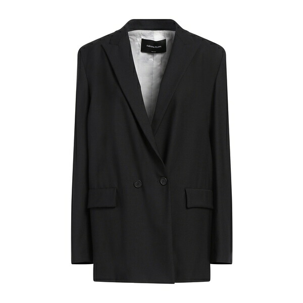 【送料無料】 ファビアナ フィリッピ レディース ジャケット＆ブルゾン アウター Blazers Black