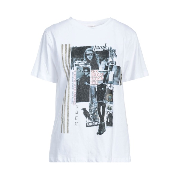 【送料無料】 ファーステージ レディース Tシャツ トップス T-shirts White