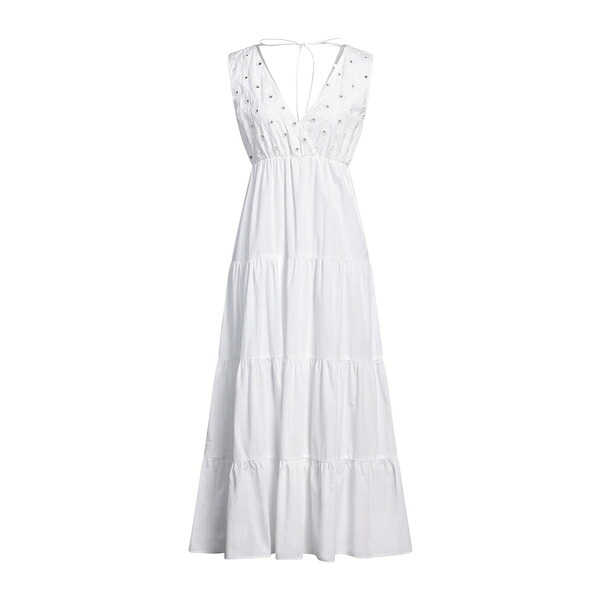 【送料無料】 ナインティーン セブンティ レディース ワンピース トップス Maxi dresses White