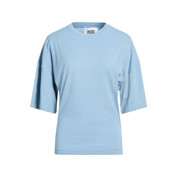 【貨物輸送無料】 アルファス テューディオ レディース プルオーバー トップス T-shirts Azure
