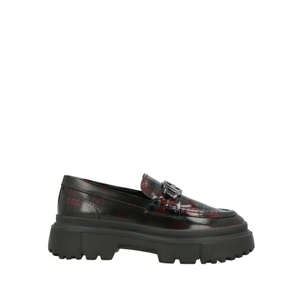 【貨物輸送無料】 ホー火器 レディース スリッポン・ローファー シューズ Loafers Red