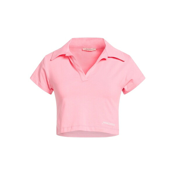 【送料無料】 ヒノミネイト レディース Tシャツ トップス Polo shirts Pink