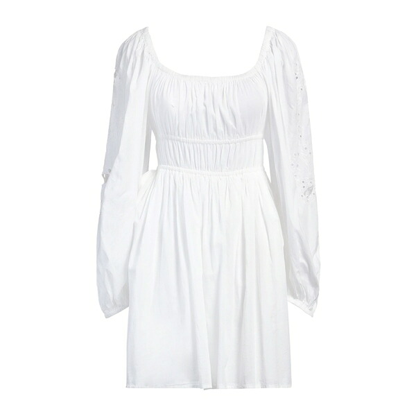 【送料無料】 ピンコ レディース ワンピース トップス Mini dresses White