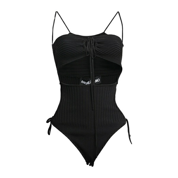 【送料無料】 アンドレダモ レディース Tシャツ トップス Bodysuits Black