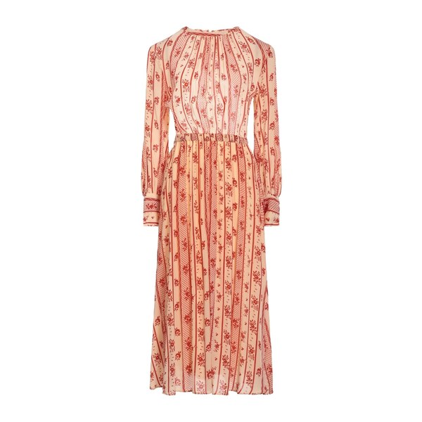 【送料無料】 アンティックバティック レディース ワンピース トップス Midi dresses Orange