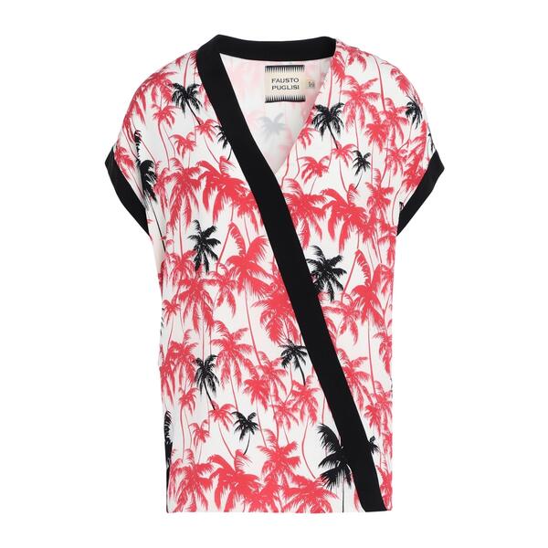 【送料無料】 ファウスト・プリージ レディース Tシャツ トップス Tops White