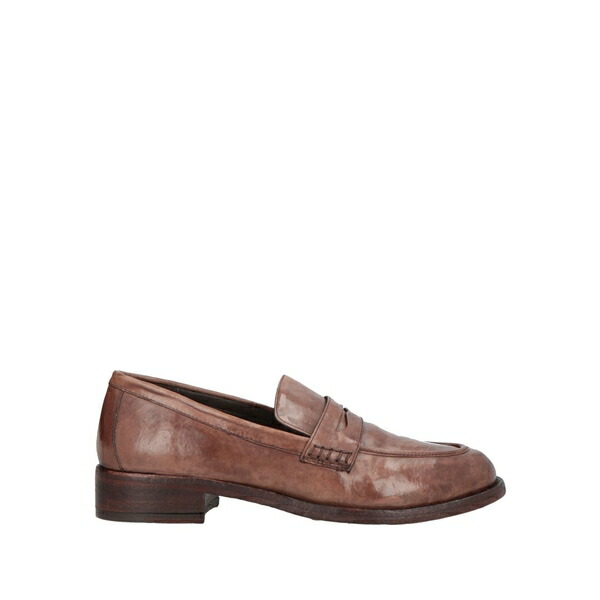 【貨物輸送無料】 コーラル青色 レディース スリッポン・ローファー シューズ Loafers Brown 靴-レディース靴-スリッポン