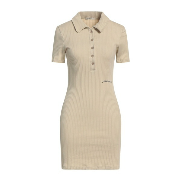 【送料無料】 ヒノミネイト レディース ワンピース トップス Mini dresses Beige