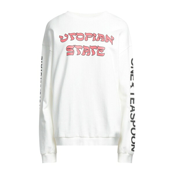 【送料無料】 ワン ティースプーン レディース パーカー・スウェットシャツ アウター Sweatshirts White