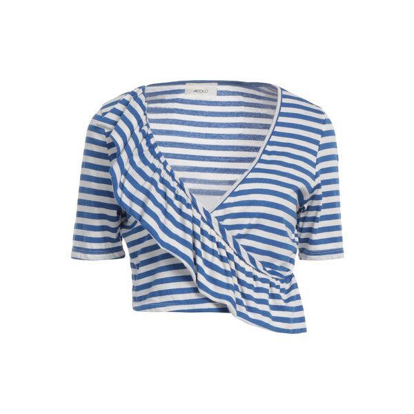 【送料無料】 ヴィコロ レディース Tシャツ トップス T-shirts Blue