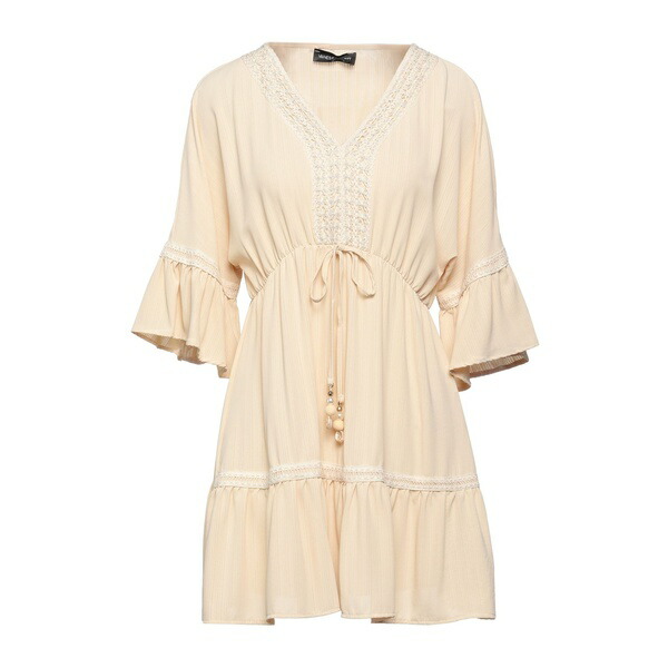 【送料無料】 ヴァネッサ スコット レディース ワンピース トップス Mini dresses Beige