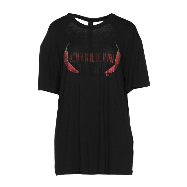 【送料無料】 メット ジーンズ レディース Tシャツ トップス T-shirts Black